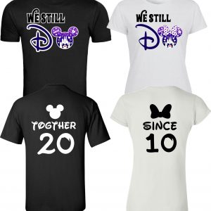 We still do Together Since Celebrating Anniversary at Disney with custom couples matching valentine family matching tshirt