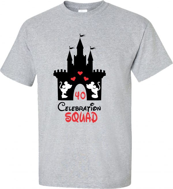 Celebrating Squad  Anniversary at Disney with custom year  couples matching valentine family matching tshirt