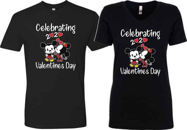 Celebrating Our Valentines Anniversary at Disney couples matching valentine family matching tshirt