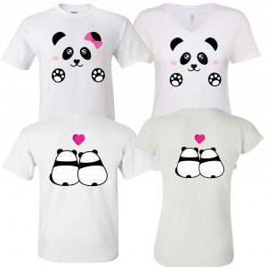 Panda  Love You , Celebrating Anniversary couples matching valentine family matching tshirt