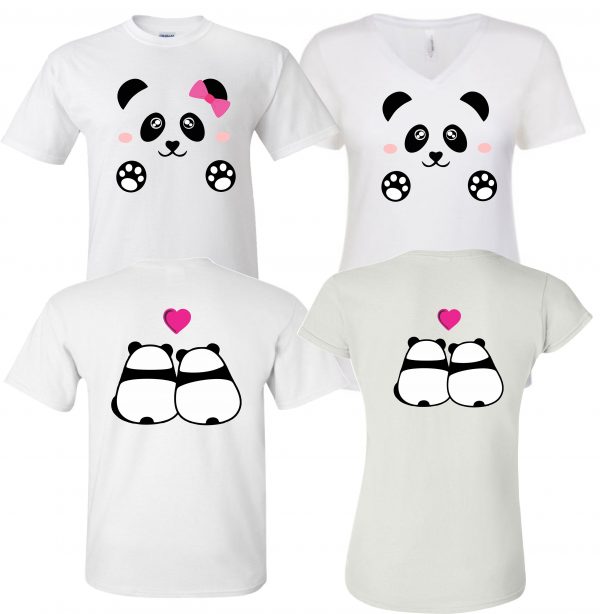 Panda  Love You , Celebrating Anniversary couples matching valentine family matching tshirt