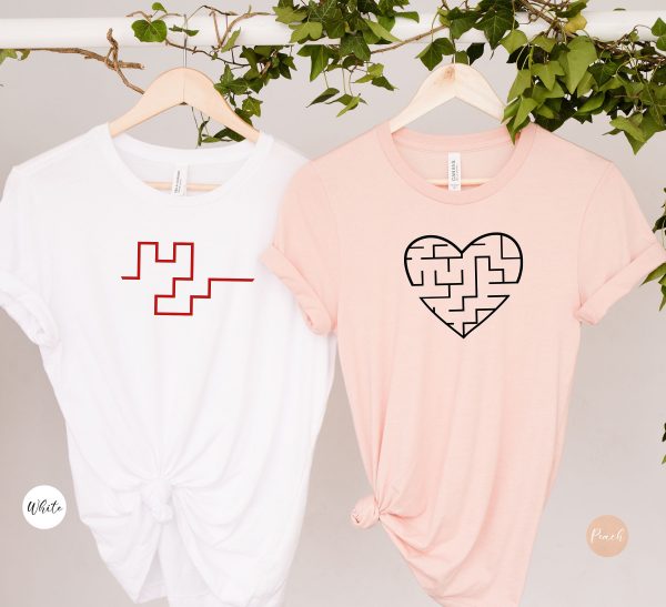 Labyrinth Puzzle Matching Couple T-Shirts