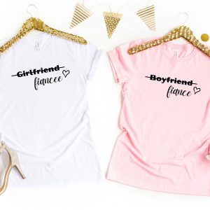 GirlFriend Boyfriend Fiancee T-Shirt | Matching Couple Shirts
