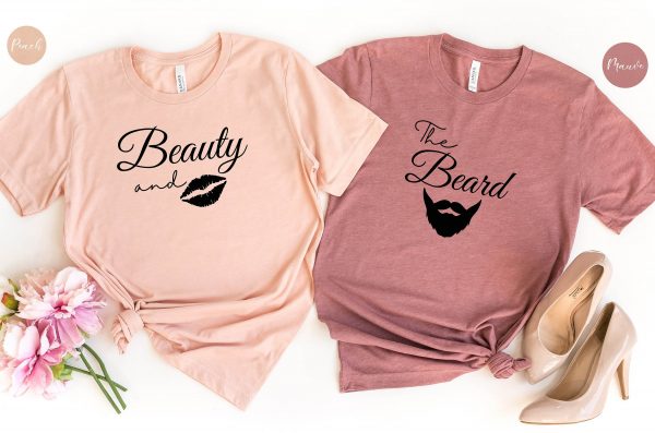 Beauty And The Beard T-Shirt | Matching Couple Shirts