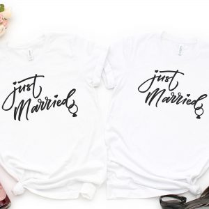 Just Married T-Shirt |  Newlywed T-Shirts | Bride T-Shirt